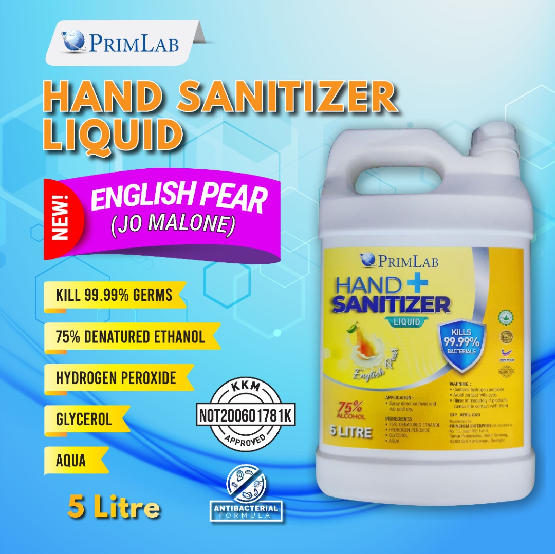 Hand Sanitizer English Pear Liquid 5L
