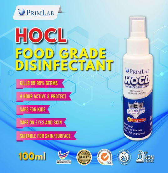 Hocl Food Grade Disinfectant 100ML